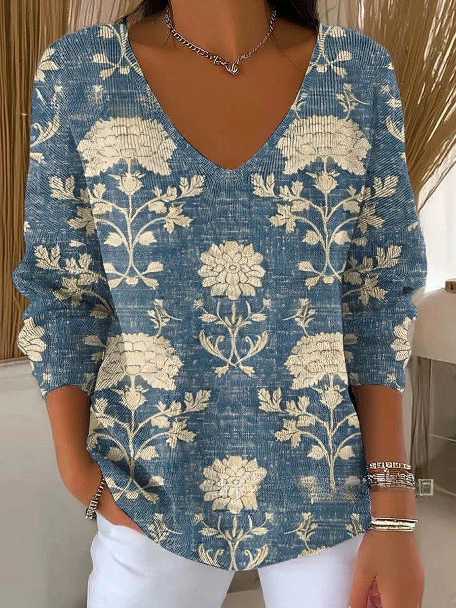 Silvia – Pullover mit V-Ausschnitt