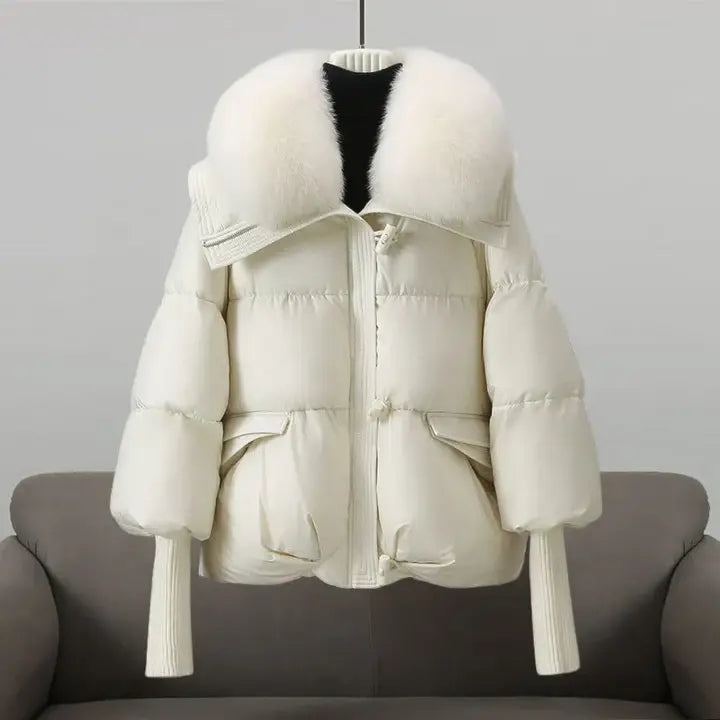 Lina™ - Wintermantel mit luxuriösem Pelzkragen