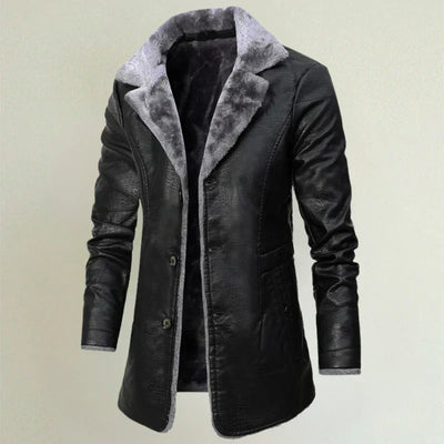 Felipe™ | Leder Pelzmantel