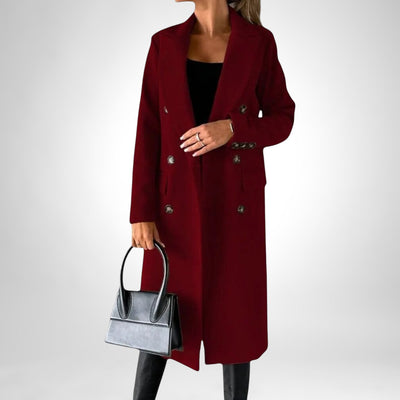DESIREE™ | Langer Doppelreiher-Mantel