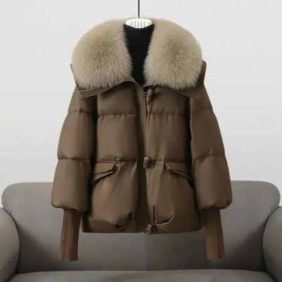 Lina™ - Wintermantel mit luxuriösem Pelzkragen