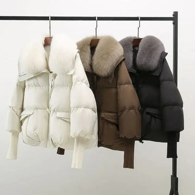 Lina™ - Wintermantel mit luxuriösem Pelzkragen
