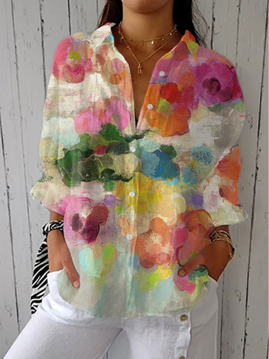 Elara - Aquarellträume Bluse