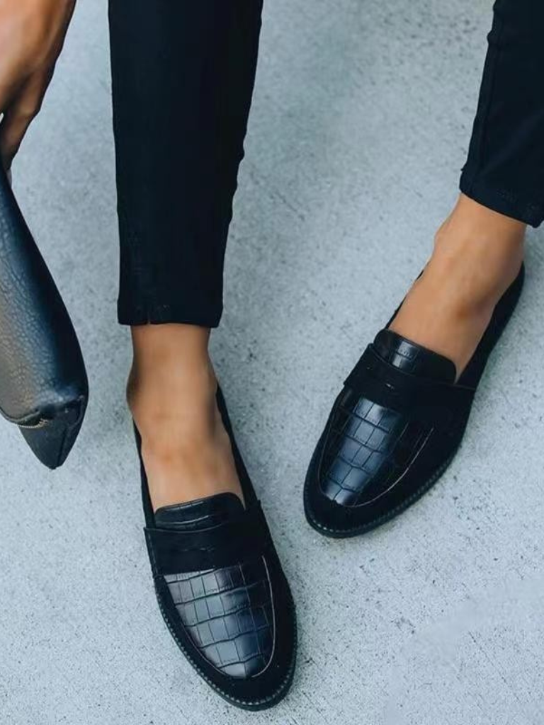 AVA CROC-DETAIL ORTHOPÄDISCHE LOAFERS