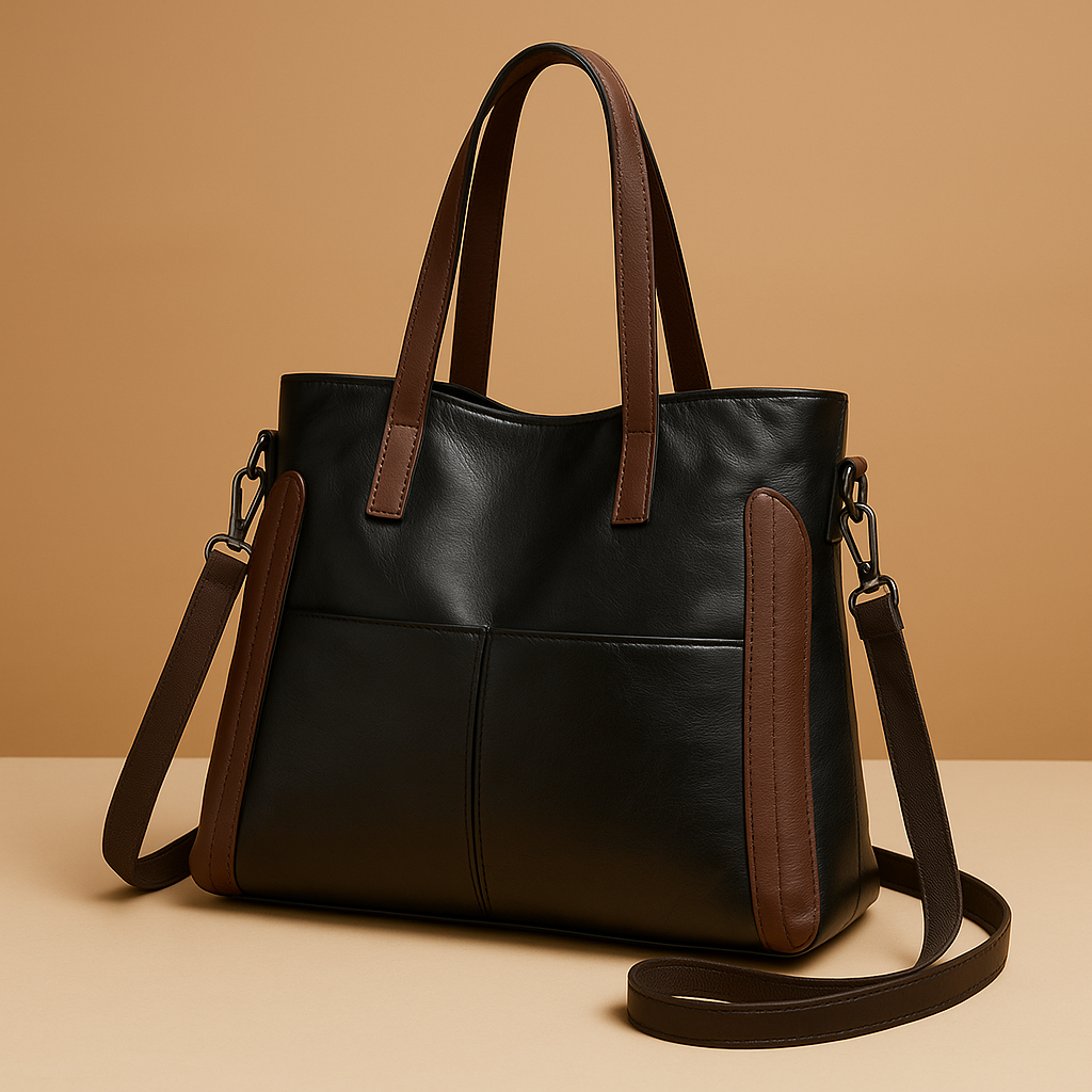 Indigo Klassische Lederhandtasche