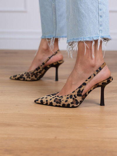 ISABELLE SPITZ-TOE SLINGBACK-HEELS