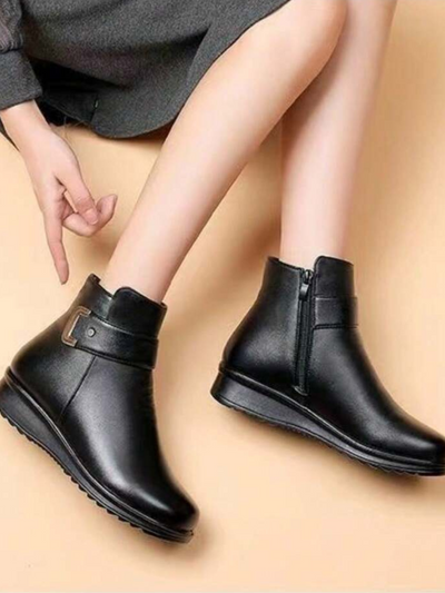 RACHEL WASSERDICHTE WOLLFUTTER ANKLE BOOTS