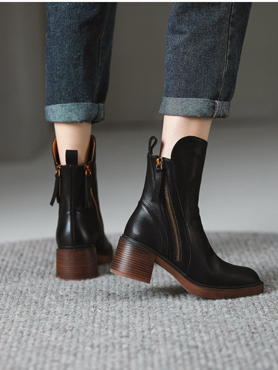 BARBARA BLOCKABSATZ STIEFELETTEN