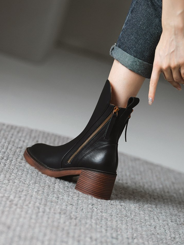 BARBARA BLOCKABSATZ STIEFELETTEN