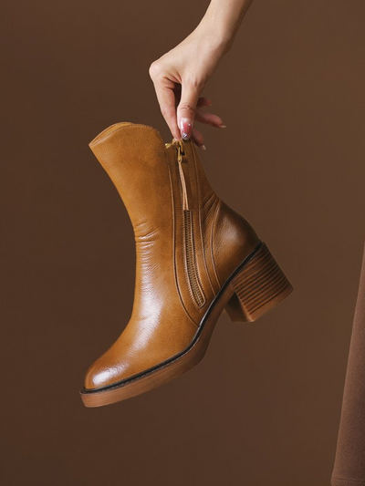 BARBARA BLOCKABSATZ STIEFELETTEN