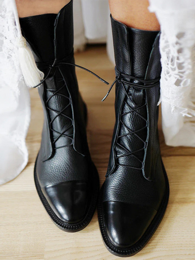 VICTORIA POLIERTE SCHUHEN MIT SCHNÜRUNG