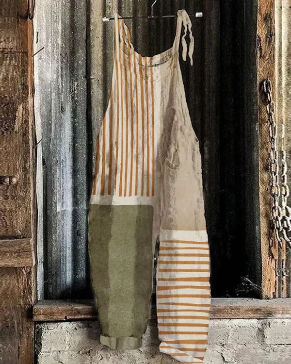 Vintage Weitbeiniger Jumpsuit - Müheloser Stil und Komfort für Frauen