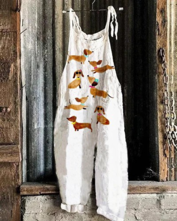 Vintage Floral Jumpsuit - Eleganter Komfort für Frauen, perfekt für jeden Anlass