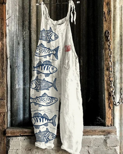 Vintage Floral Jumpsuit - Eleganter Komfort für Frauen, müheloser Stil
