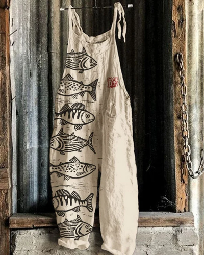 Vintage Floral Jumpsuit - Eleganter Komfort für Frauen, müheloser Stil