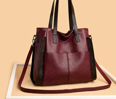 Indigo Klassische Lederhandtasche