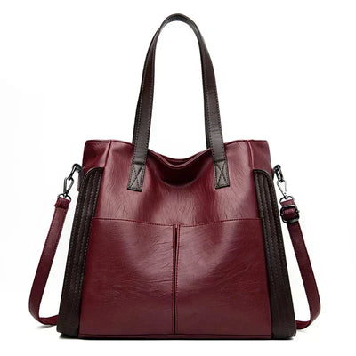 Indigo Klassische Lederhandtasche