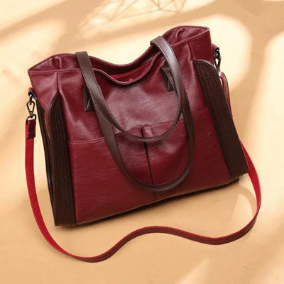 Indigo Klassische Lederhandtasche
