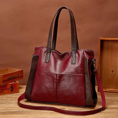 Indigo Klassische Lederhandtasche