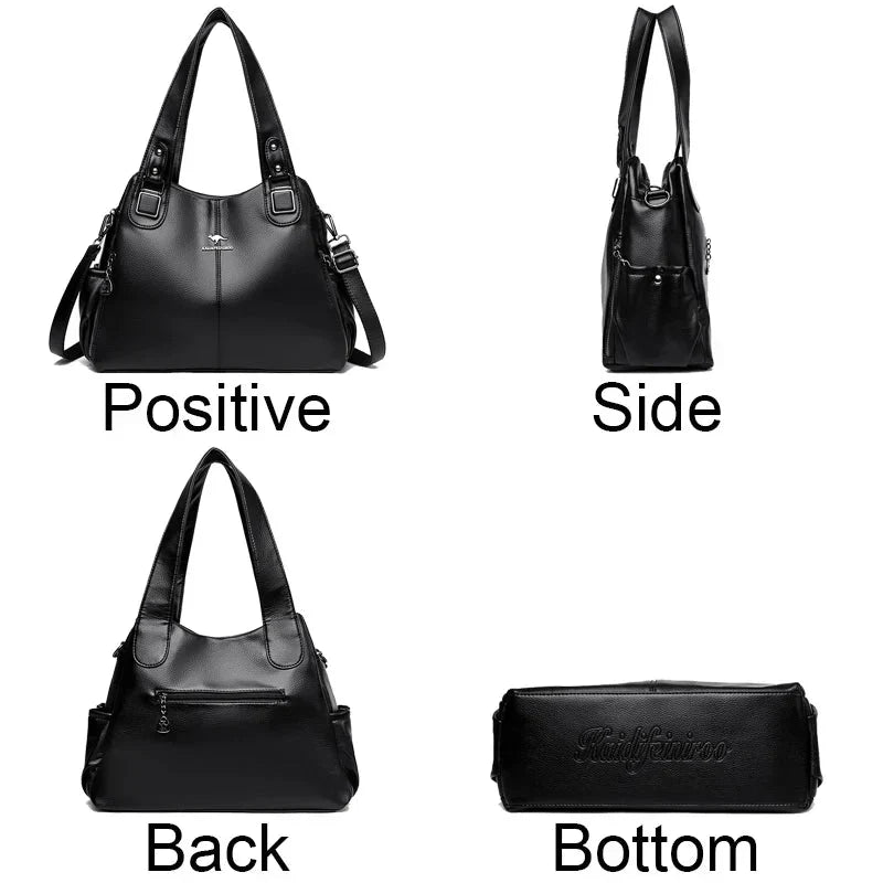 Indien™ Klassische Vintage Leder Schultertasche