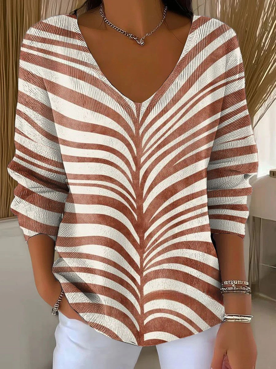 Alison – Strickpullover mit V-Ausschnitt