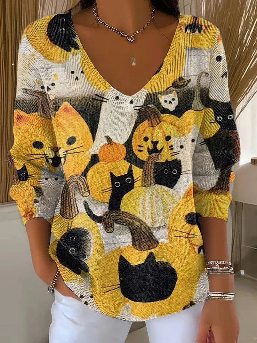 Mia – V-Ausschnitt Pullover