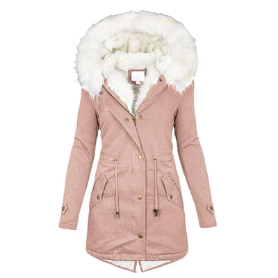 Giulia – Wintermantel mit Kunstfellfutter
