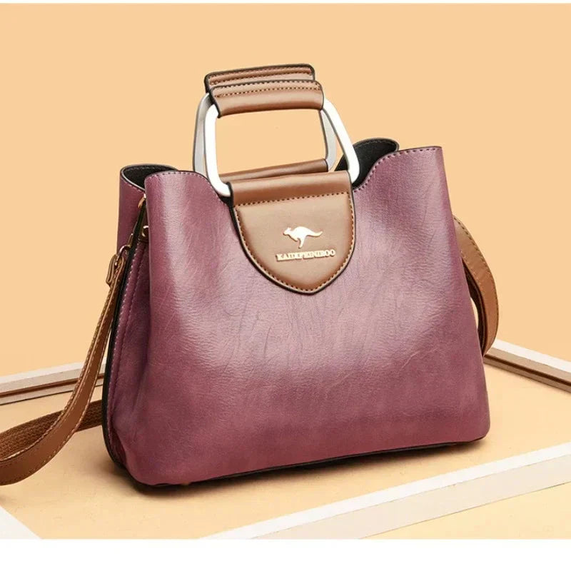 Elegante Lederhandtasche
