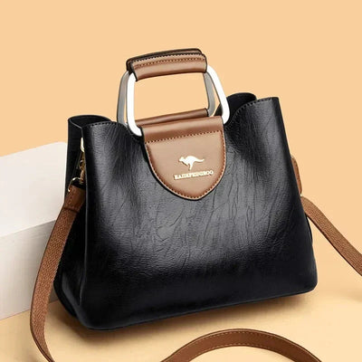 Elegante Lederhandtasche