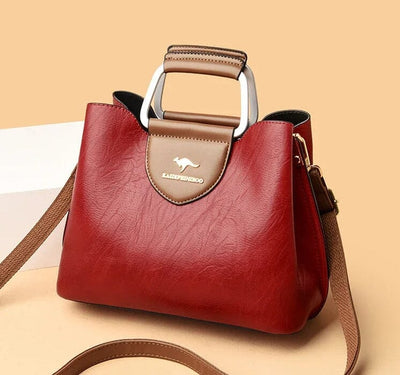Elegante Lederhandtasche