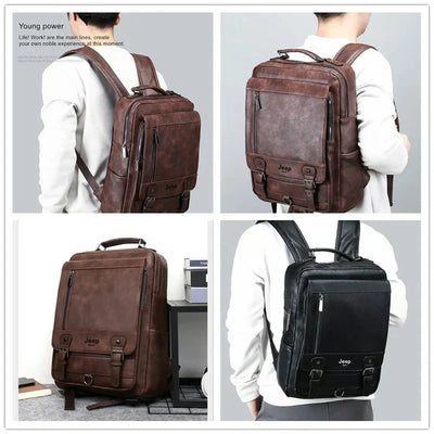 London Leder Rucksack