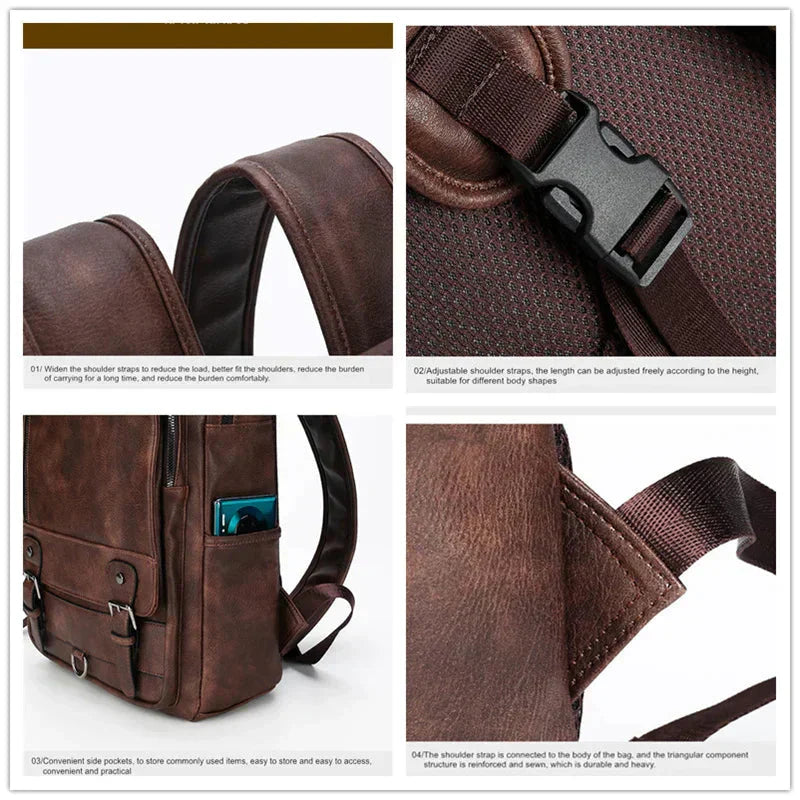 London Leder Rucksack