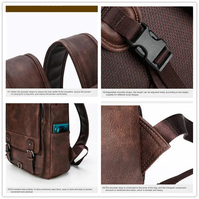 London Leder Rucksack