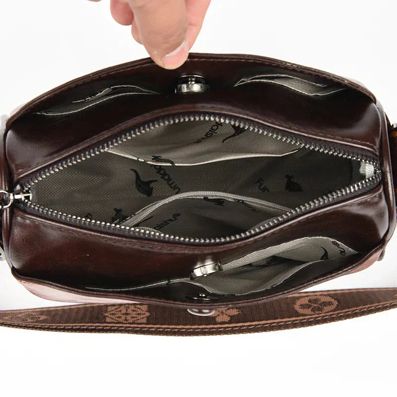 Majestätische Lederhandtasche