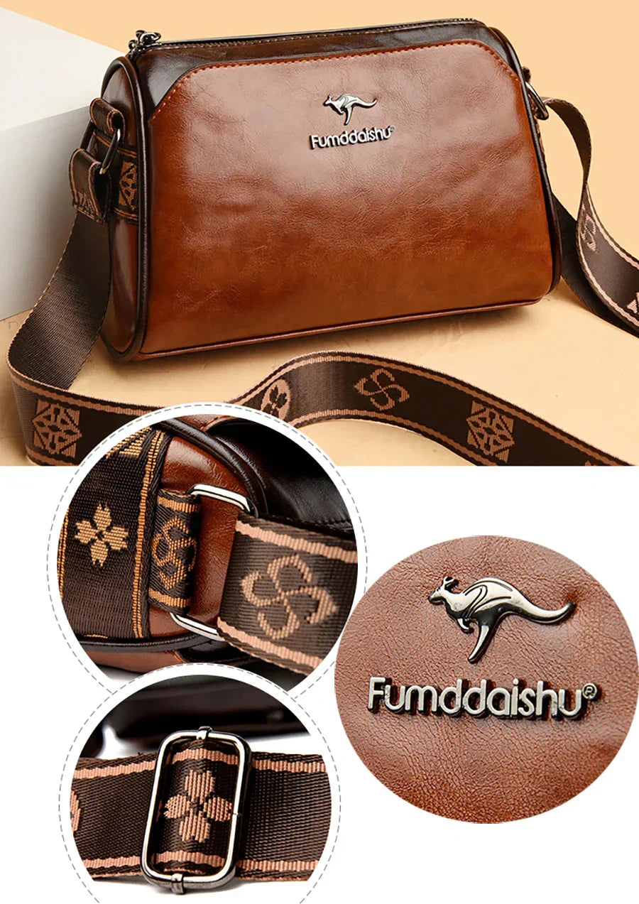 Majestätische Lederhandtasche