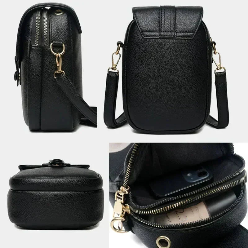 Yenthle - Retro-Lederhandtasche