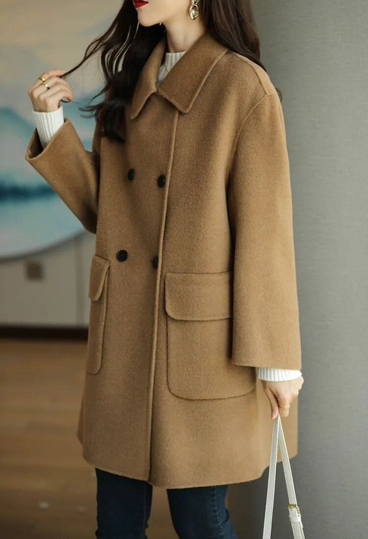 Elisa | Damen Woll Wintermantel